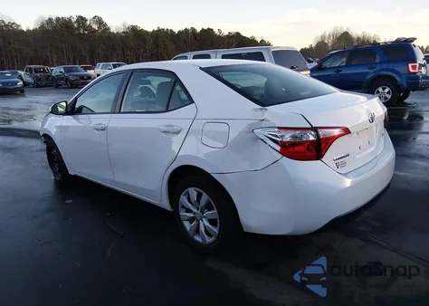 2015 Toyota Corolla Le z USA, uszkodzony, nr VIN 2T1BURHE6FC274187